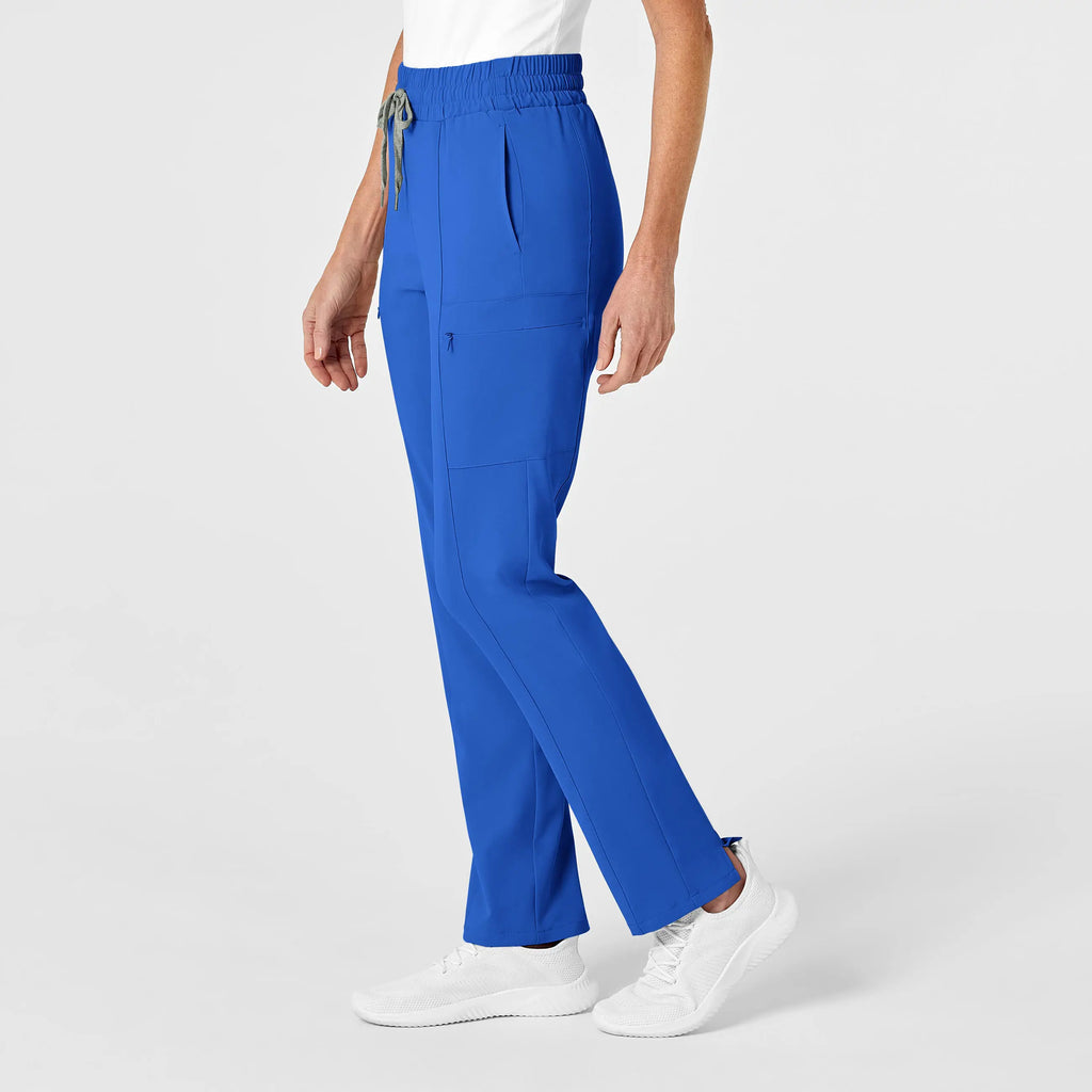 Wink Scrubs Women's High Waist Slim Leg Scrub Pant Royal Blue | scrub-supply.com