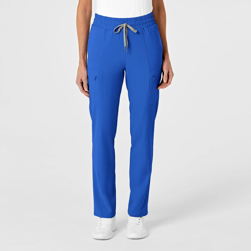 Wink Scrubs Women's High Waist Slim Leg Scrub Pant Royal Blue | scrub-supply.com