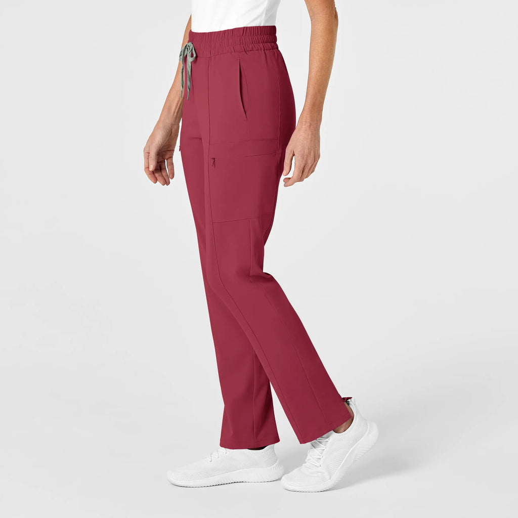 Wink Scrubs Women's High Waist Slim Leg Scrub Pant Ruby | scrub-supply.com