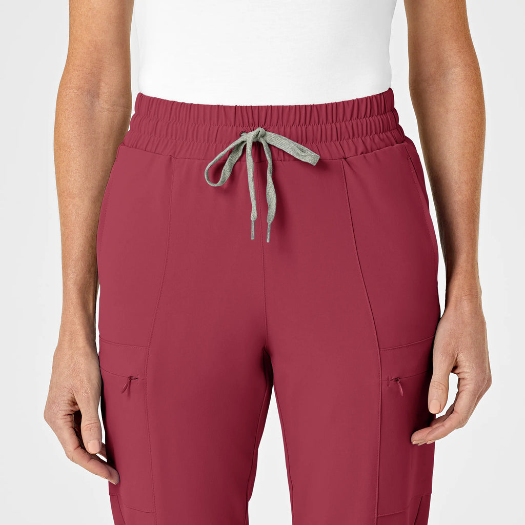 Wink Scrubs Women's High Waist Slim Leg Scrub Pant Ruby | scrub-supply.com