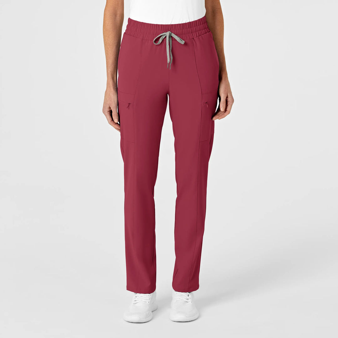 Wink Scrubs Women's High Waist Slim Leg Scrub Pant Ruby | scrub-supply.com