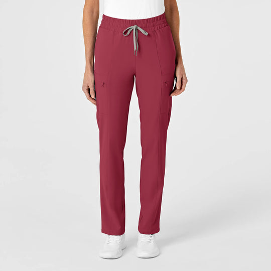 Wink Scrubs Women's High Waist Slim Leg Scrub Pant Ruby | scrub-supply.com