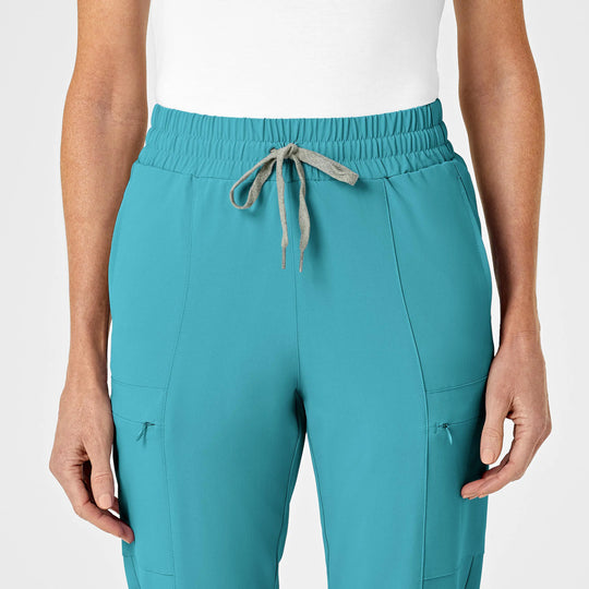 Wink Scrubs Women's High Waist Slim Leg Scrub Pant Teal | scrub-supply.com