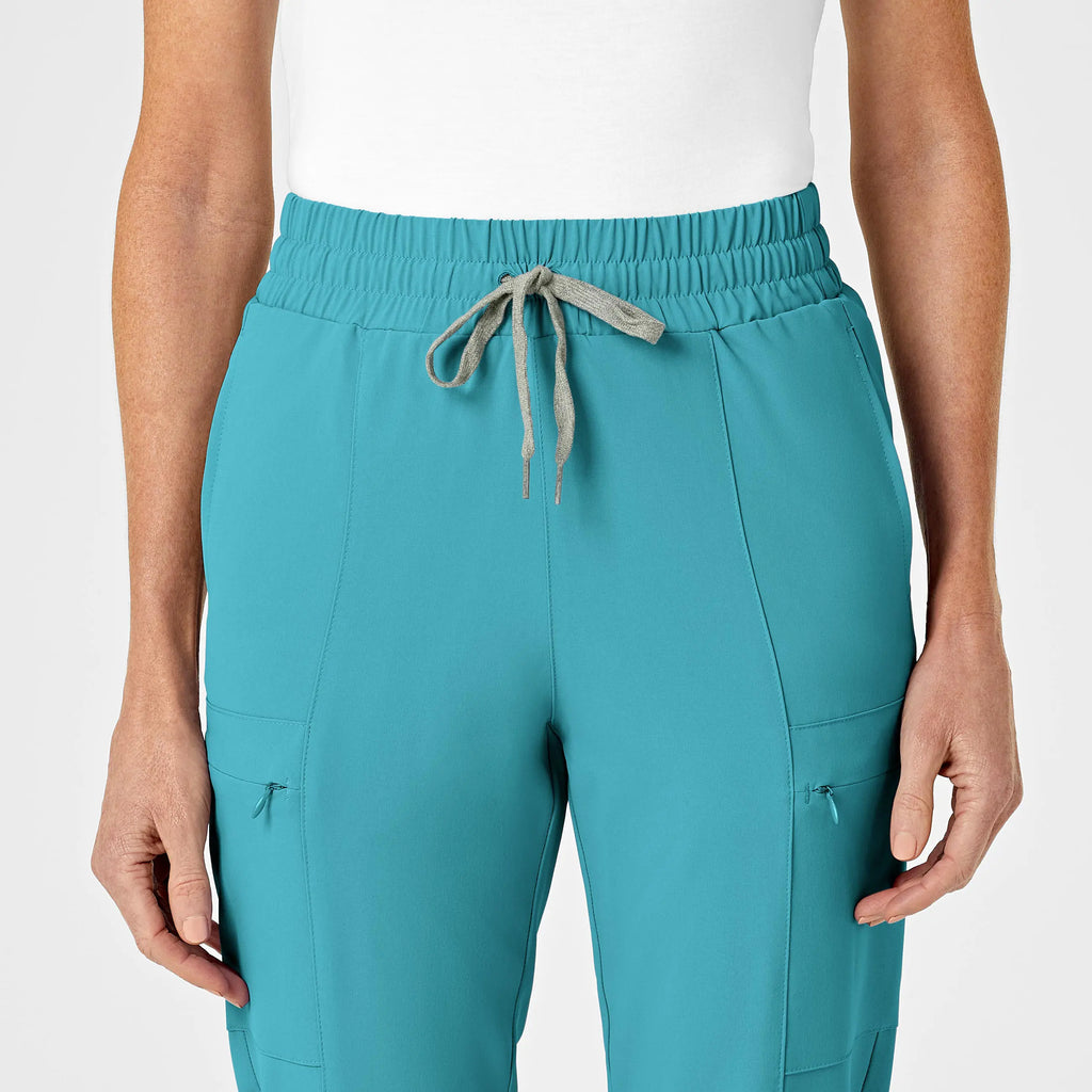 Wink Scrubs Women's High Waist Slim Leg Scrub Pant Teal | scrub-supply.com