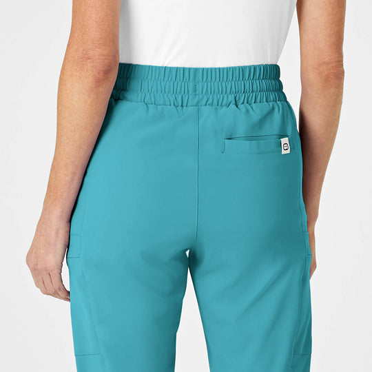 Wink Scrubs Women's High Waist Slim Leg Scrub Pant Teal | scrub-supply.com