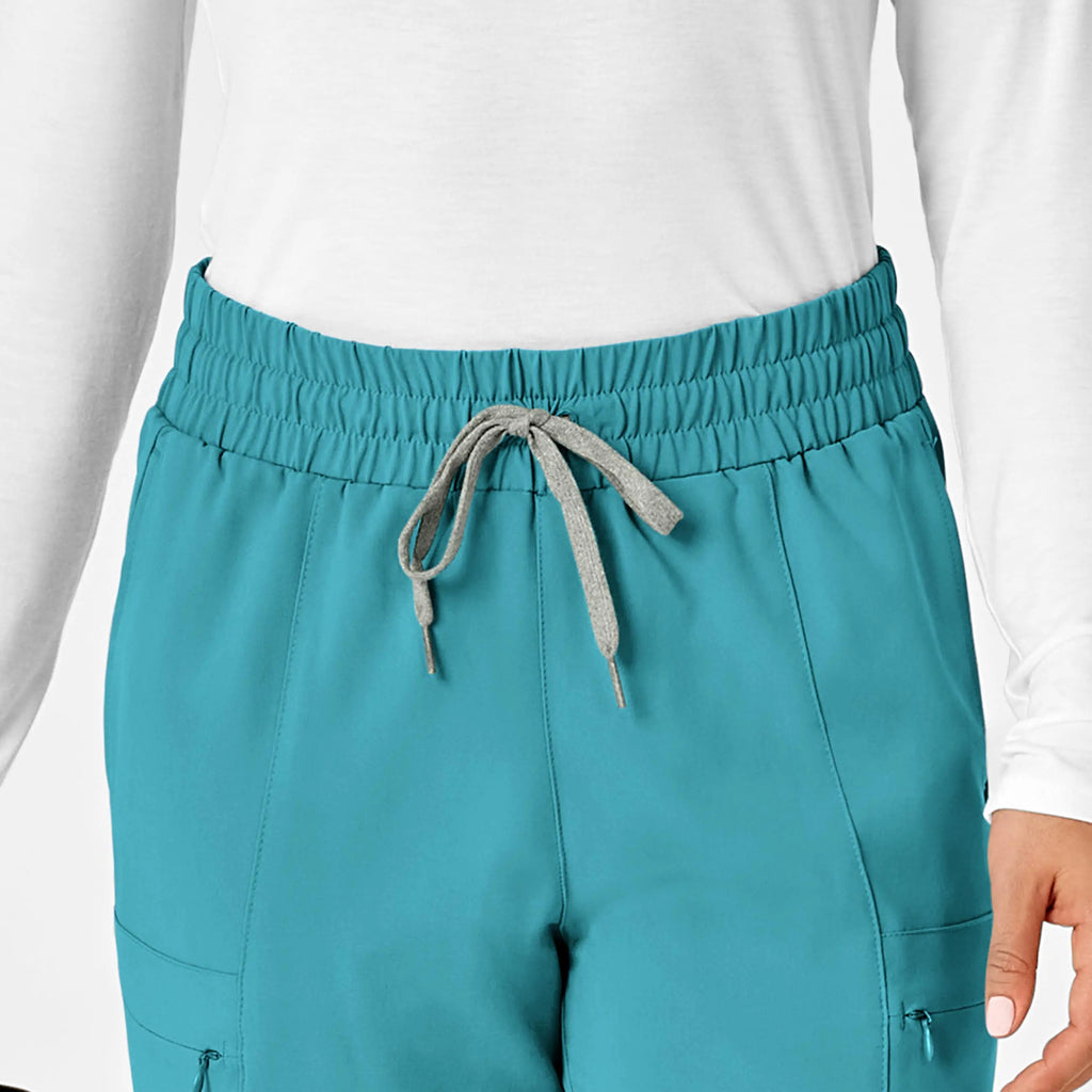 Wink Scrubs Women's High Waist Slim Leg Scrub Pant Teal | scrub-supply.com