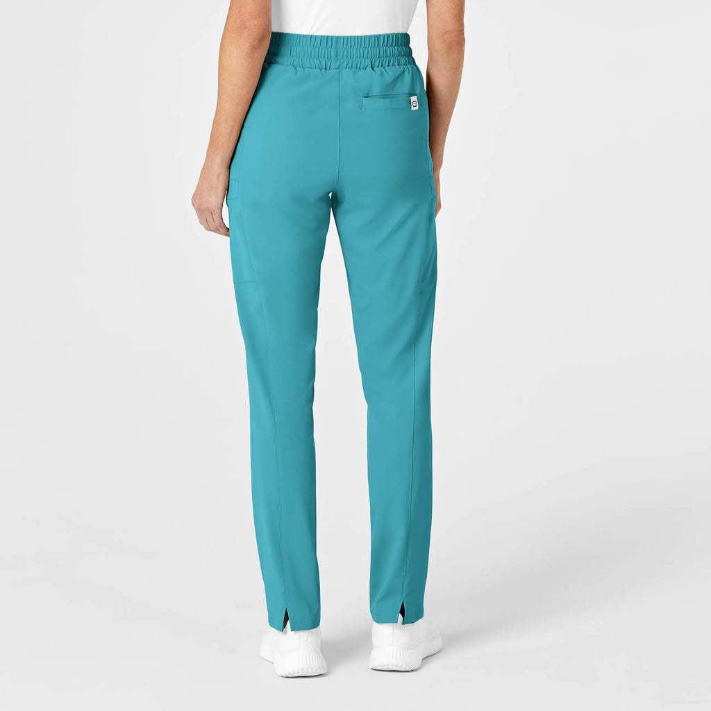 Wink Scrubs Women's High Waist Slim Leg Scrub Pant Teal | scrub-supply.com