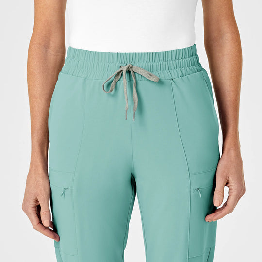 Wink Scrubs Women's High Waist Slim Leg Scrub Pant Turquoise | scrub-supply.com