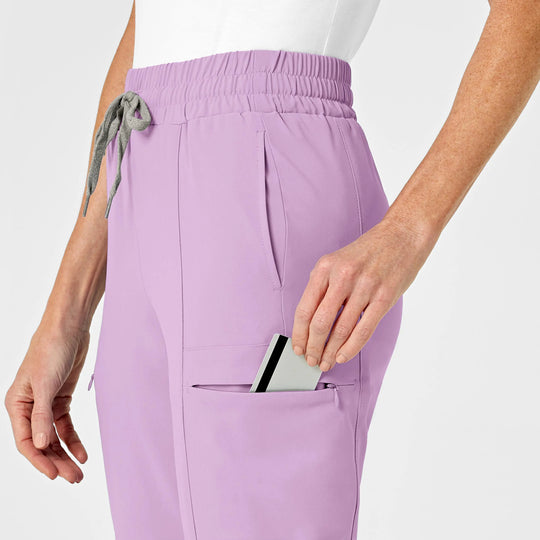 Wink Scrubs Women's High Waist Slim Leg Scrub Pant Violet Tulle | scrub-supply.com
