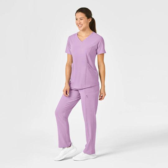 Wink Scrubs Women's High Waist Slim Leg Scrub Pant Violet Tulle | scrub-supply.com