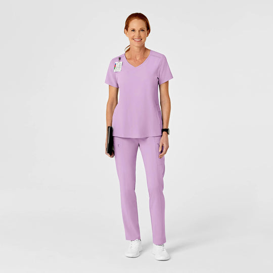 Wink Scrubs Women's High Waist Slim Leg Scrub Pant Violet Tulle | scrub-supply.com