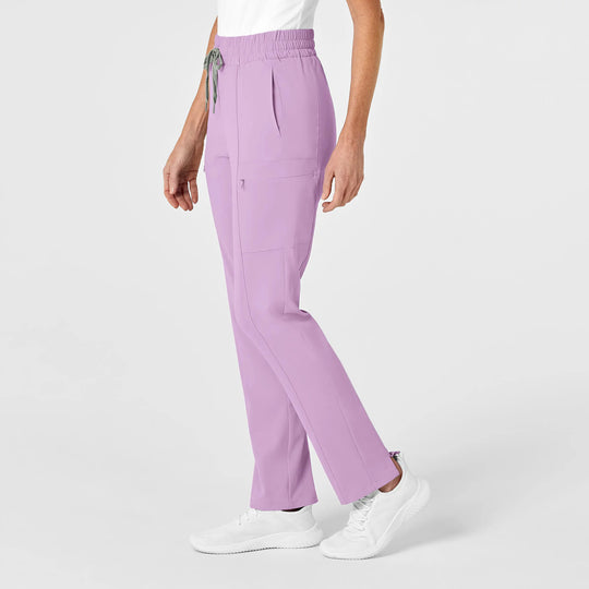 Wink Scrubs Women's High Waist Slim Leg Scrub Pant Violet Tulle | scrub-supply.com