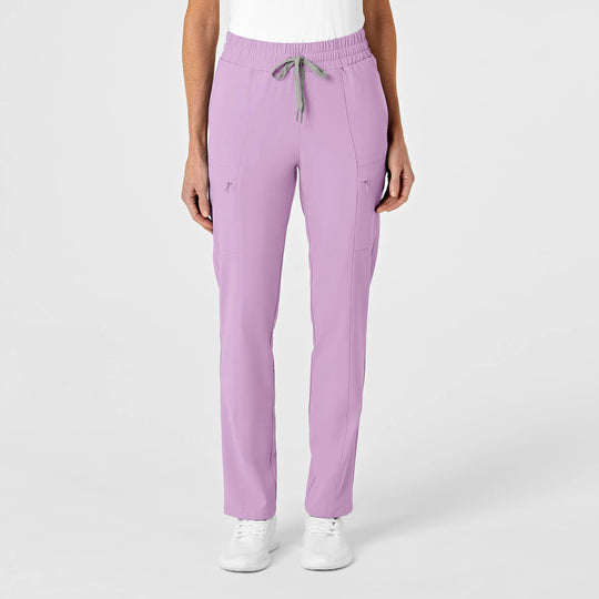 Wink Scrubs Women's High Waist Slim Leg Scrub Pant Violet Tulle | scrub-supply.com