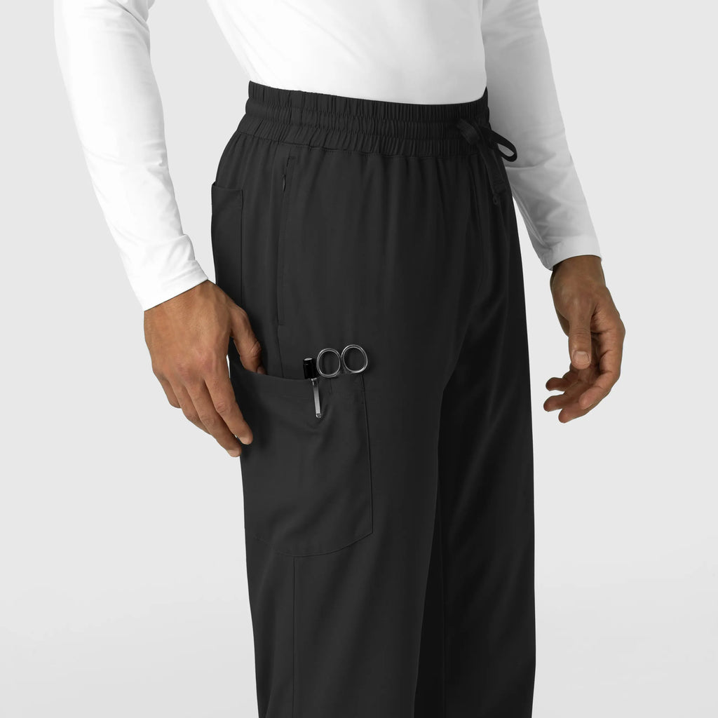 Wink Scrubs Men's Straight Leg Scrub Pant Black | scrub-supply.com