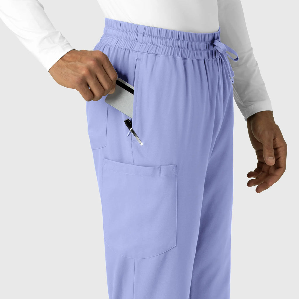 Wink Scrubs Men's Straight Leg Scrub Pant Ceil Blue | scrub-supply.com