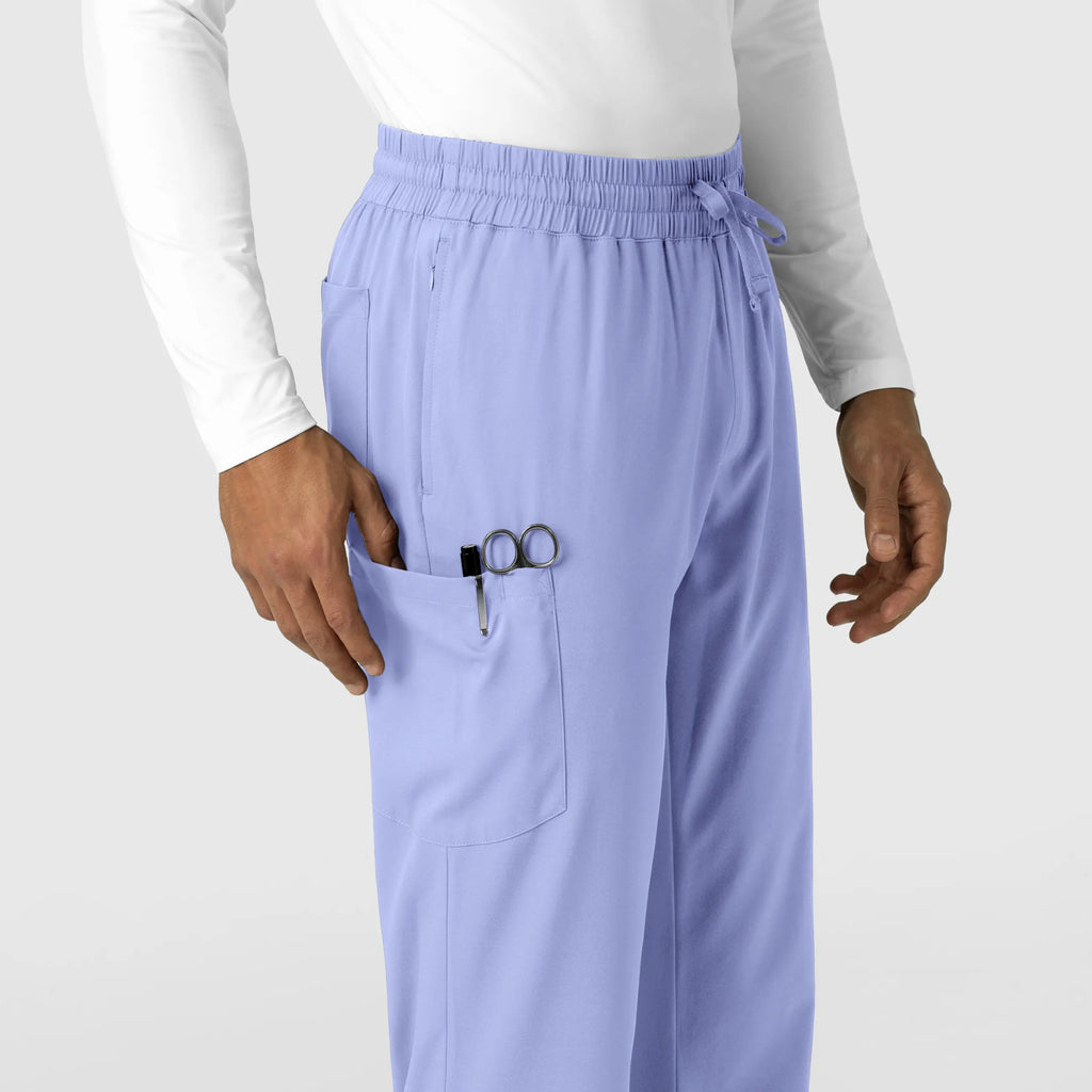 Wink Scrubs Men's Straight Leg Scrub Pant Ceil Blue | scrub-supply.com