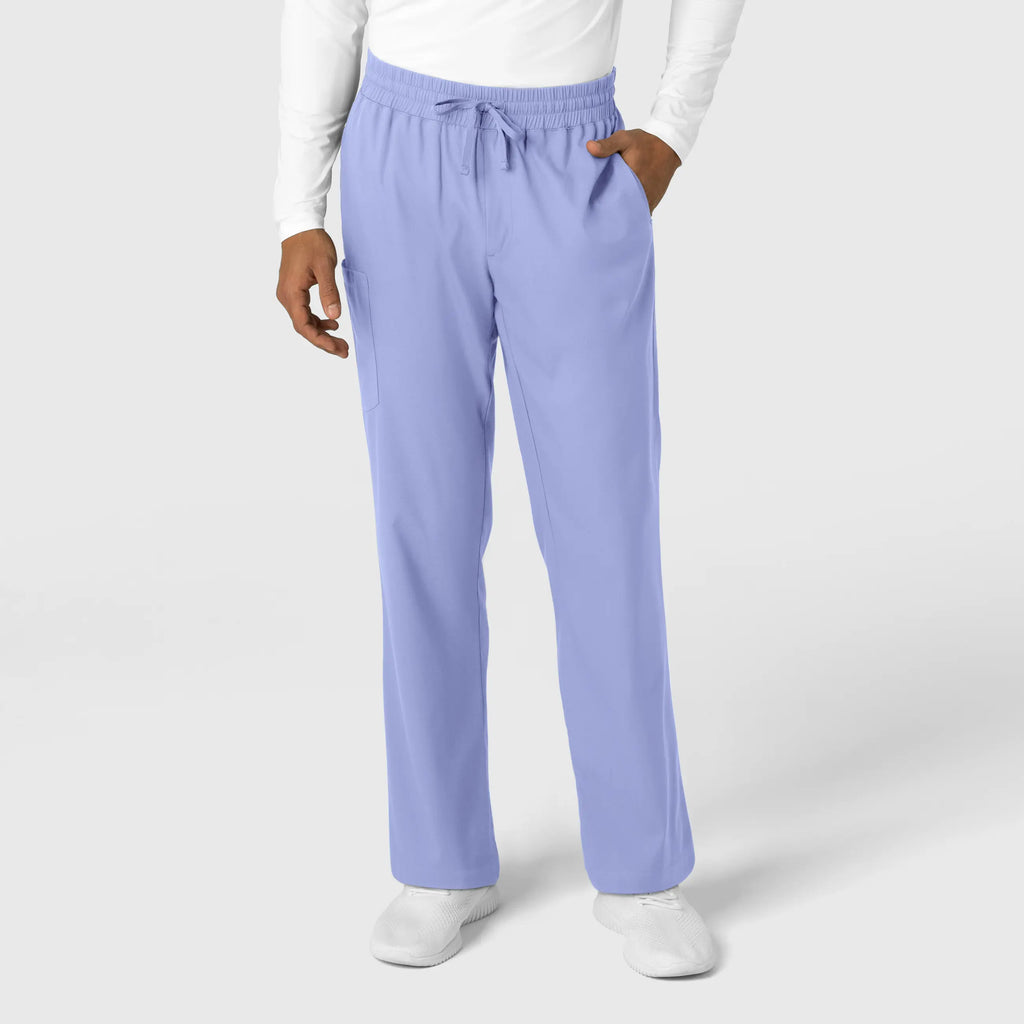 Wink Scrubs Men's Straight Leg Scrub Pant Ceil Blue | scrub-supply.com