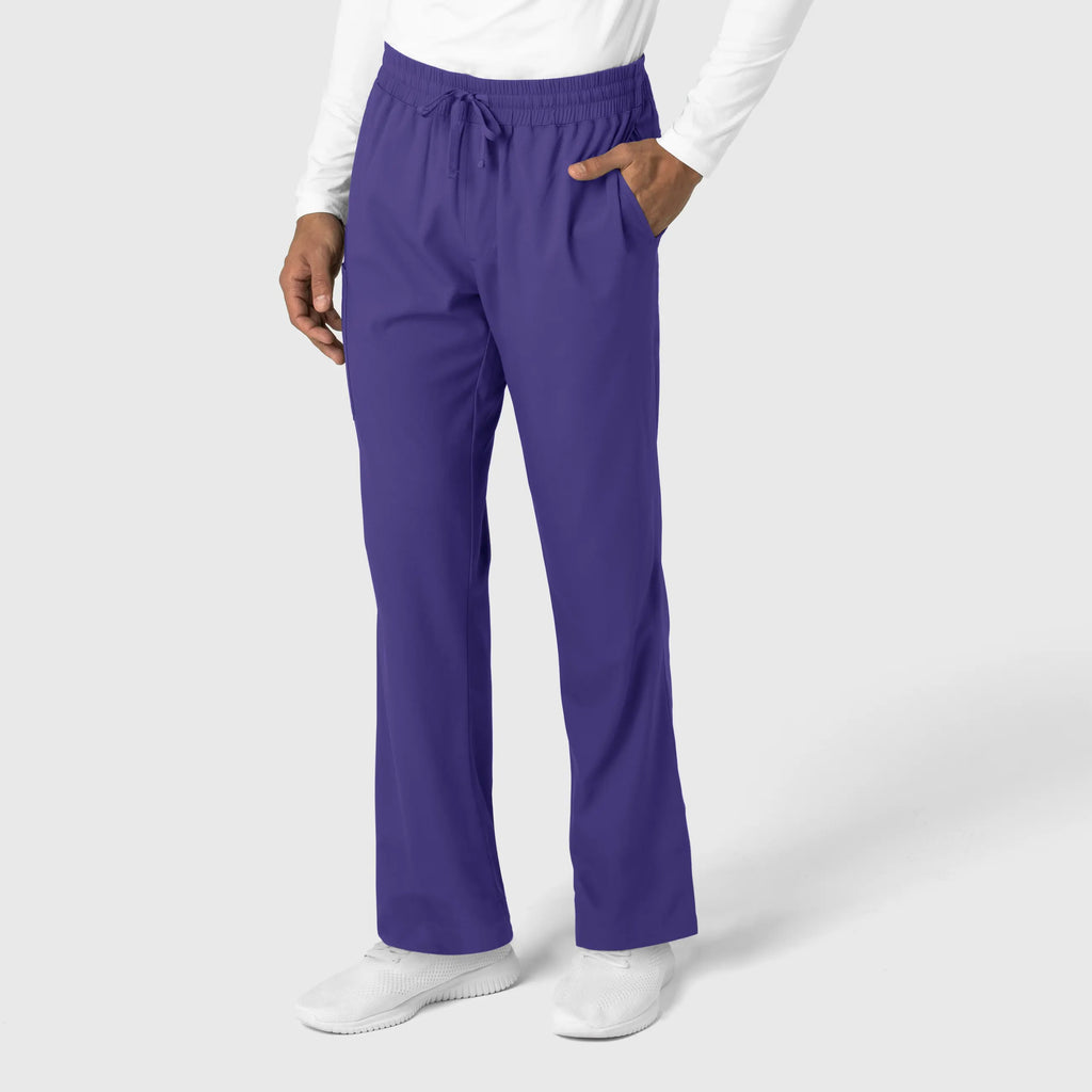 Wink Scrubs Men's Straight Leg Scrub Pant Grape | scrub-supply.com