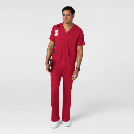 Wink Scrubs Men's Straight Leg Scrub Pant Red | scrub-supply.com