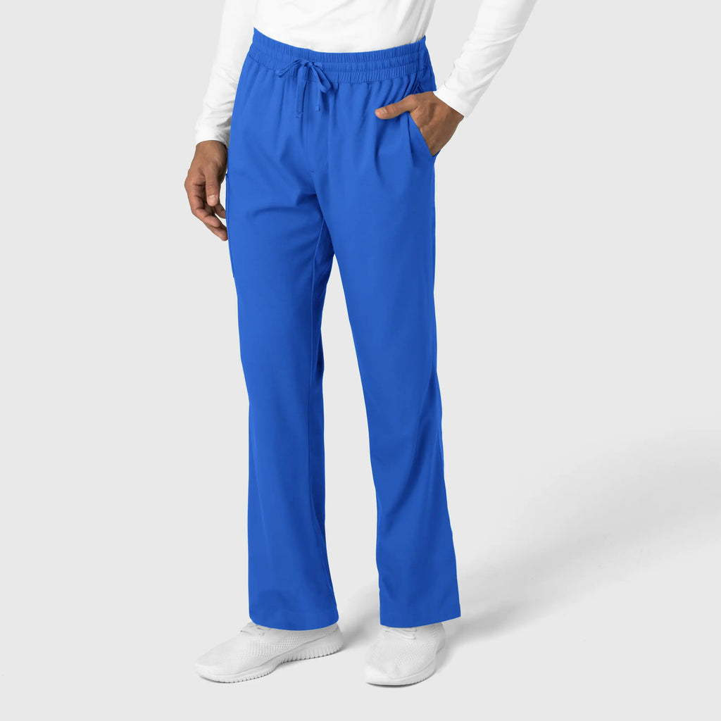 Wink Scrubs Men's Straight Leg Scrub Pant Royal Blue | scrub-supply.com