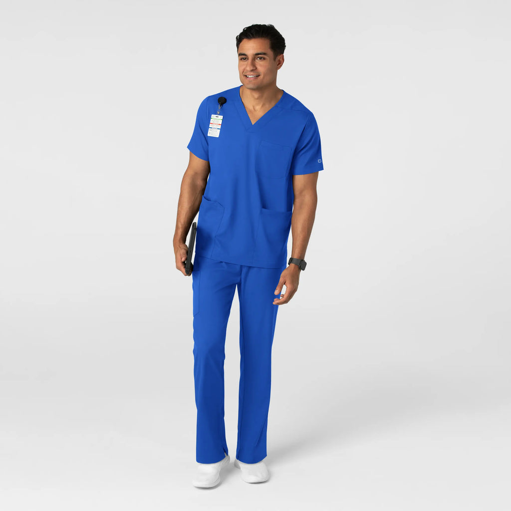 Wink Scrubs Men's Straight Leg Scrub Pant Royal Blue | scrub-supply.com