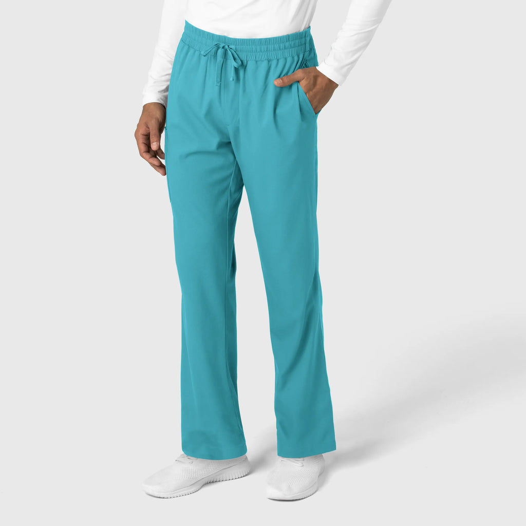 Wink Scrubs Men's Straight Leg Scrub Pant Teal | scrub-supply.com