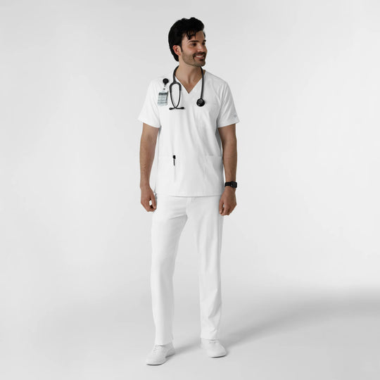 Wink Scrubs Men's Straight Leg Scrub Pant White | scrub-supply.com