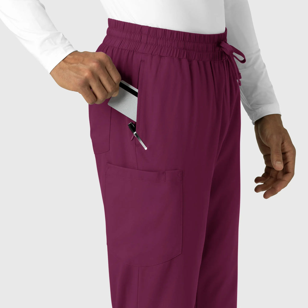 Wink Scrubs Men's Straight Leg Scrub Pant Wine | scrub-supply.com