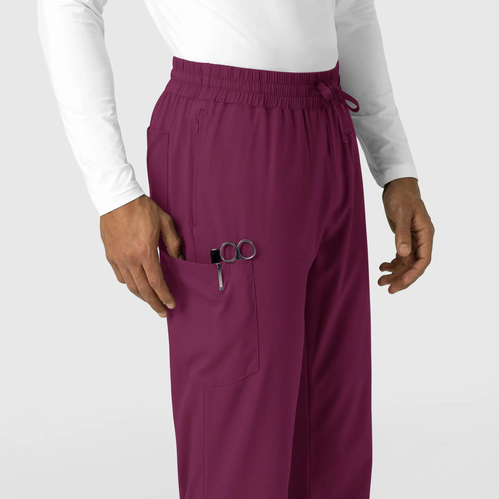 Wink Scrubs Men's Straight Leg Scrub Pant Wine | scrub-supply.com