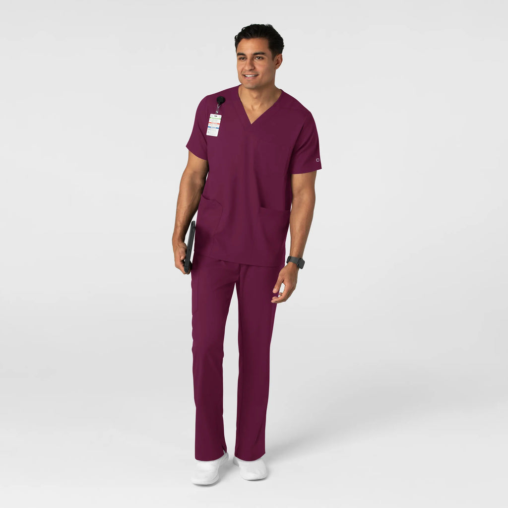 Wink Scrubs Men's Straight Leg Scrub Pant Wine | scrub-supply.com