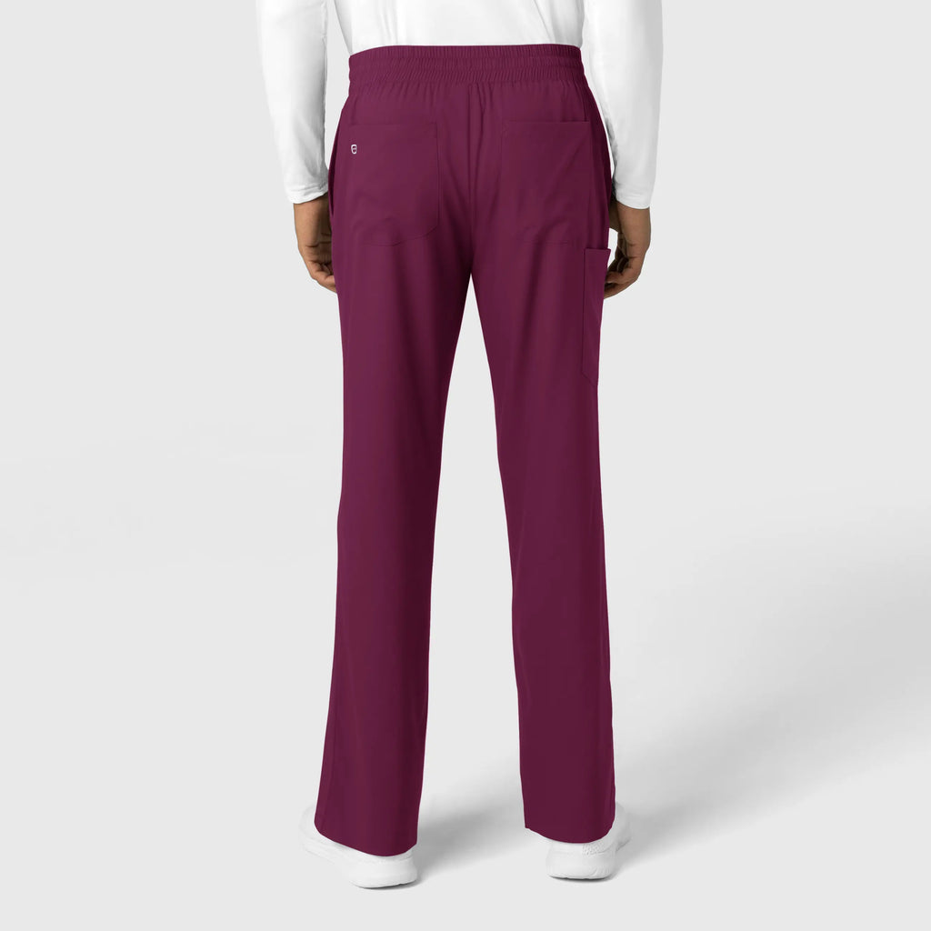 Wink Scrubs Men's Straight Leg Scrub Pant Wine | scrub-supply.com