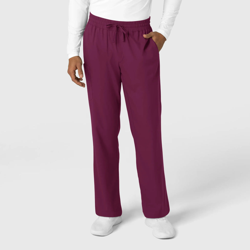 Wink Scrubs Men's Straight Leg Scrub Pant Wine | scrub-supply.com