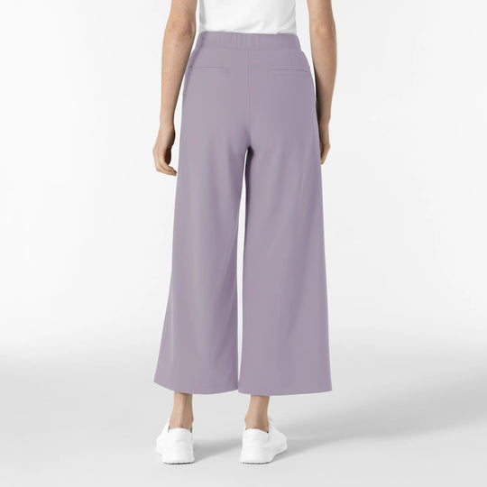 Wink Scrubs Women's Cropped Wide Leg Scrub Trouser Wisteria | scrub-supply.com