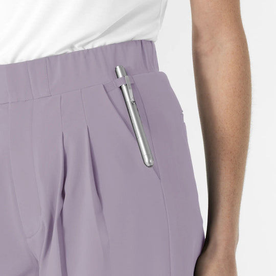 Wink Scrubs Women's Cropped Wide Leg Scrub Trouser Wisteria | scrub-supply.com