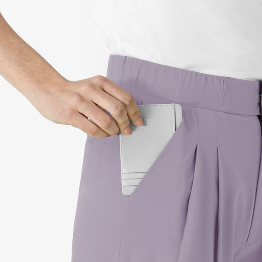 Wink Scrubs Women's Cropped Wide Leg Scrub Trouser Wisteria | scrub-supply.com