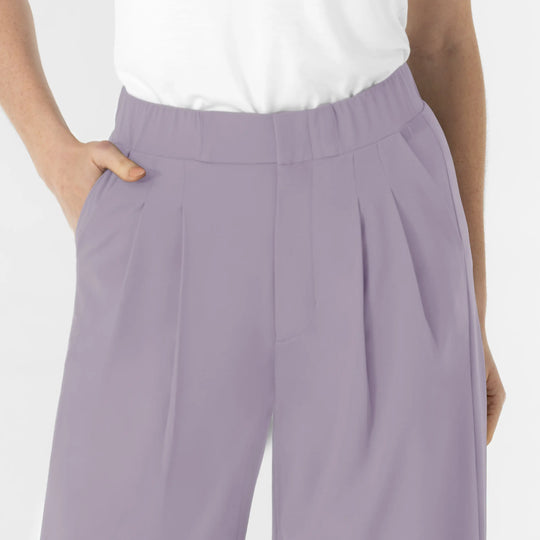Wink Scrubs Women's Cropped Wide Leg Scrub Trouser Wisteria | scrub-supply.com