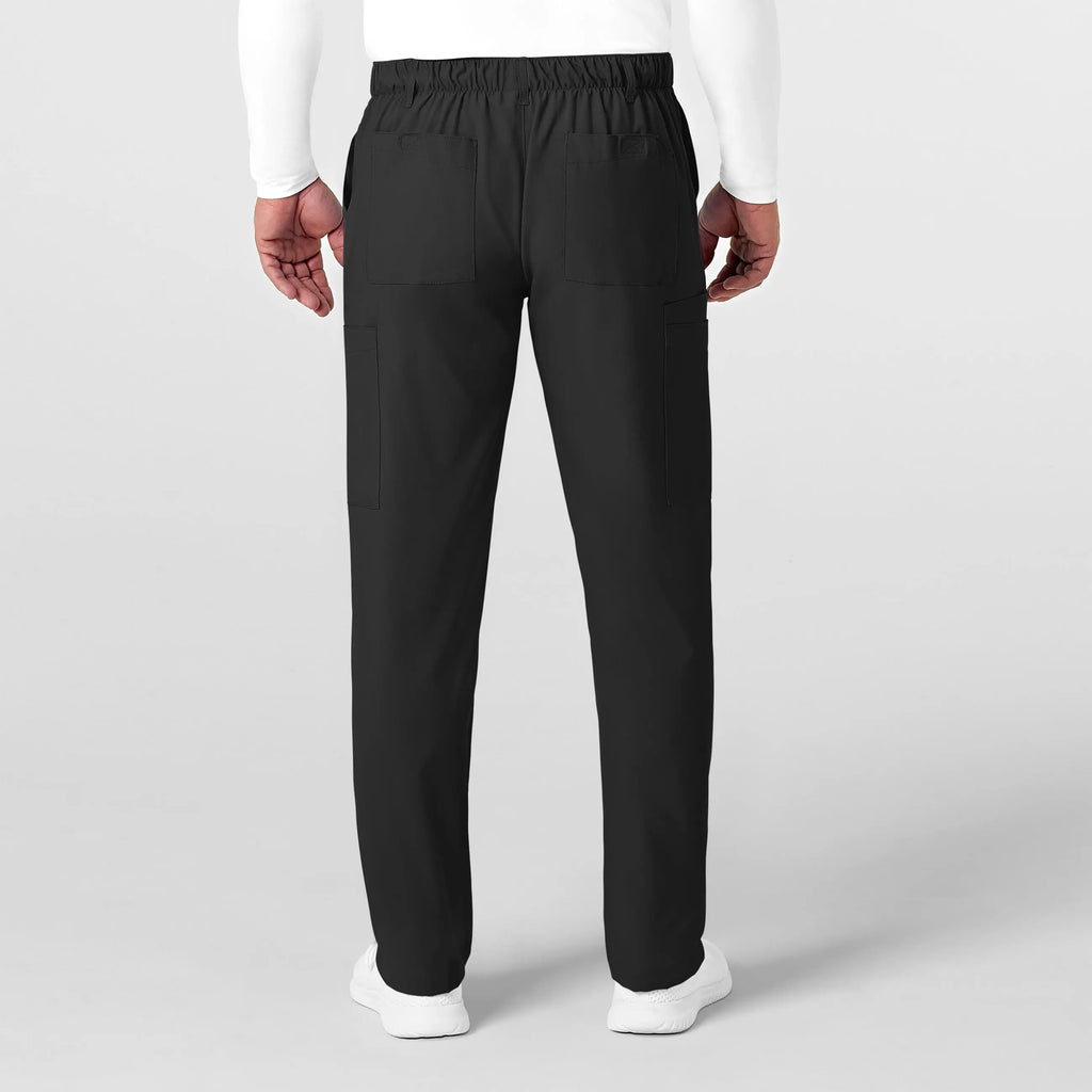 Wink Scrubs Men's Flat Front Cargo Scrub Pant Black | scrub-supply.com