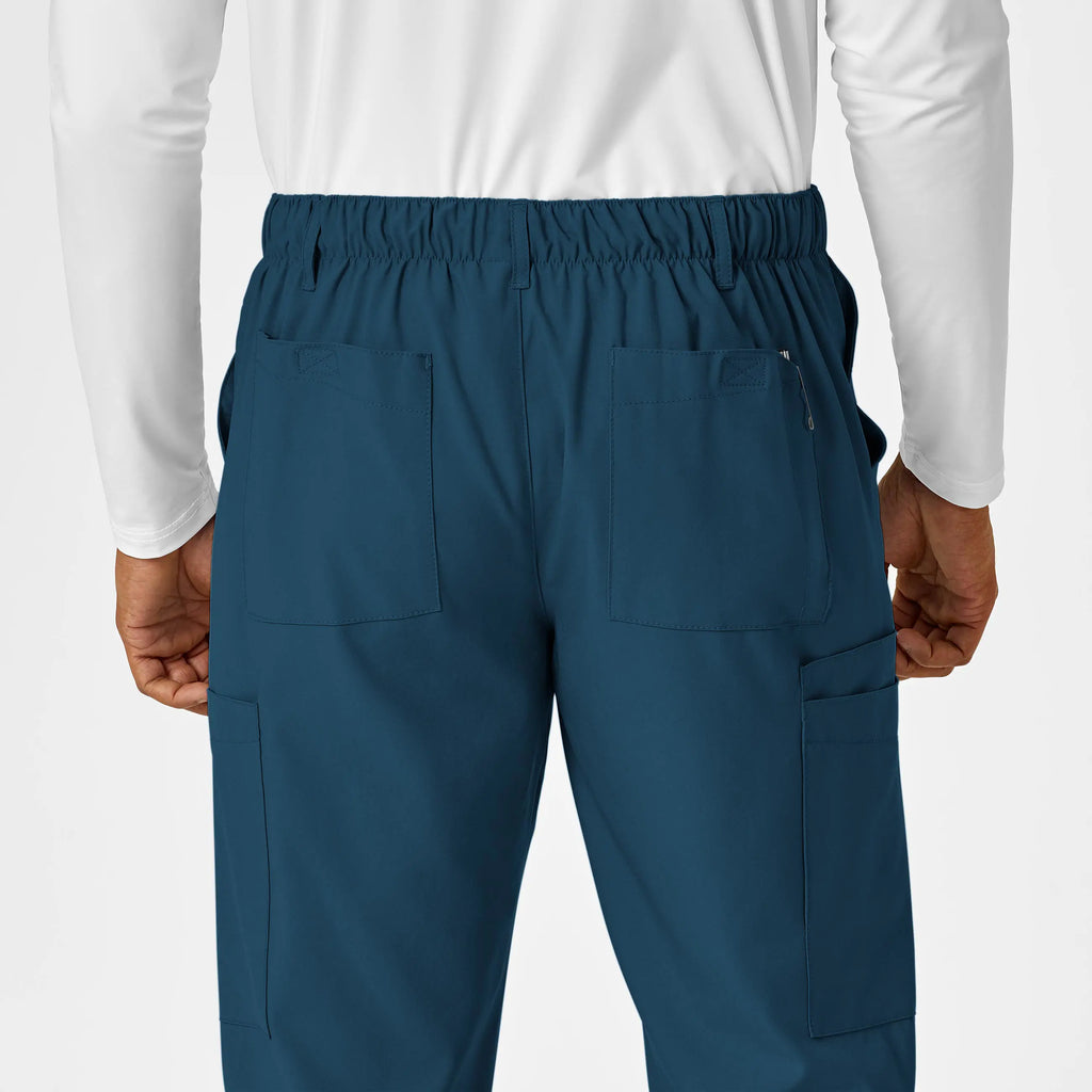 Wink Scrubs Men's Flat Front Cargo Scrub Pant Caribbean Blue | scrub-supply.com