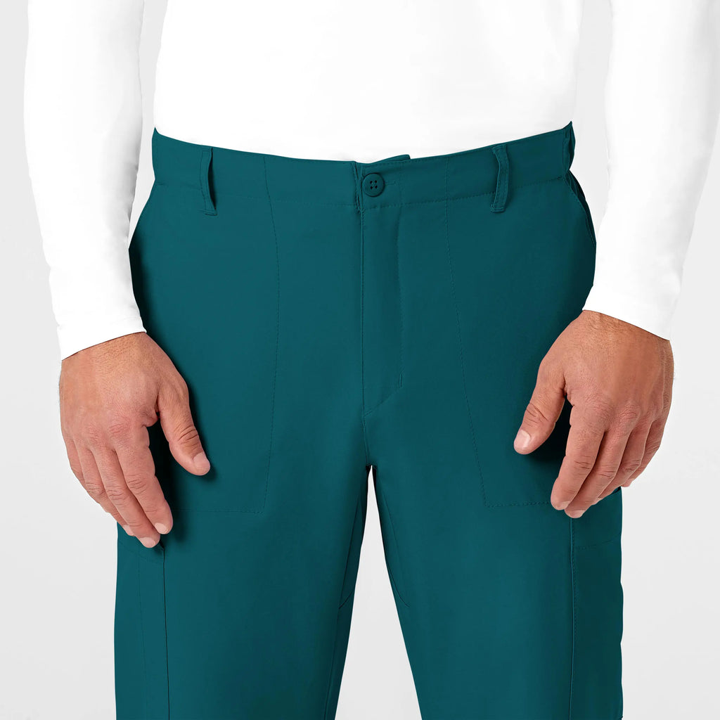 Wink Scrubs Men's Flat Front Cargo Scrub Pant Caribbean Blue | scrub-supply.com