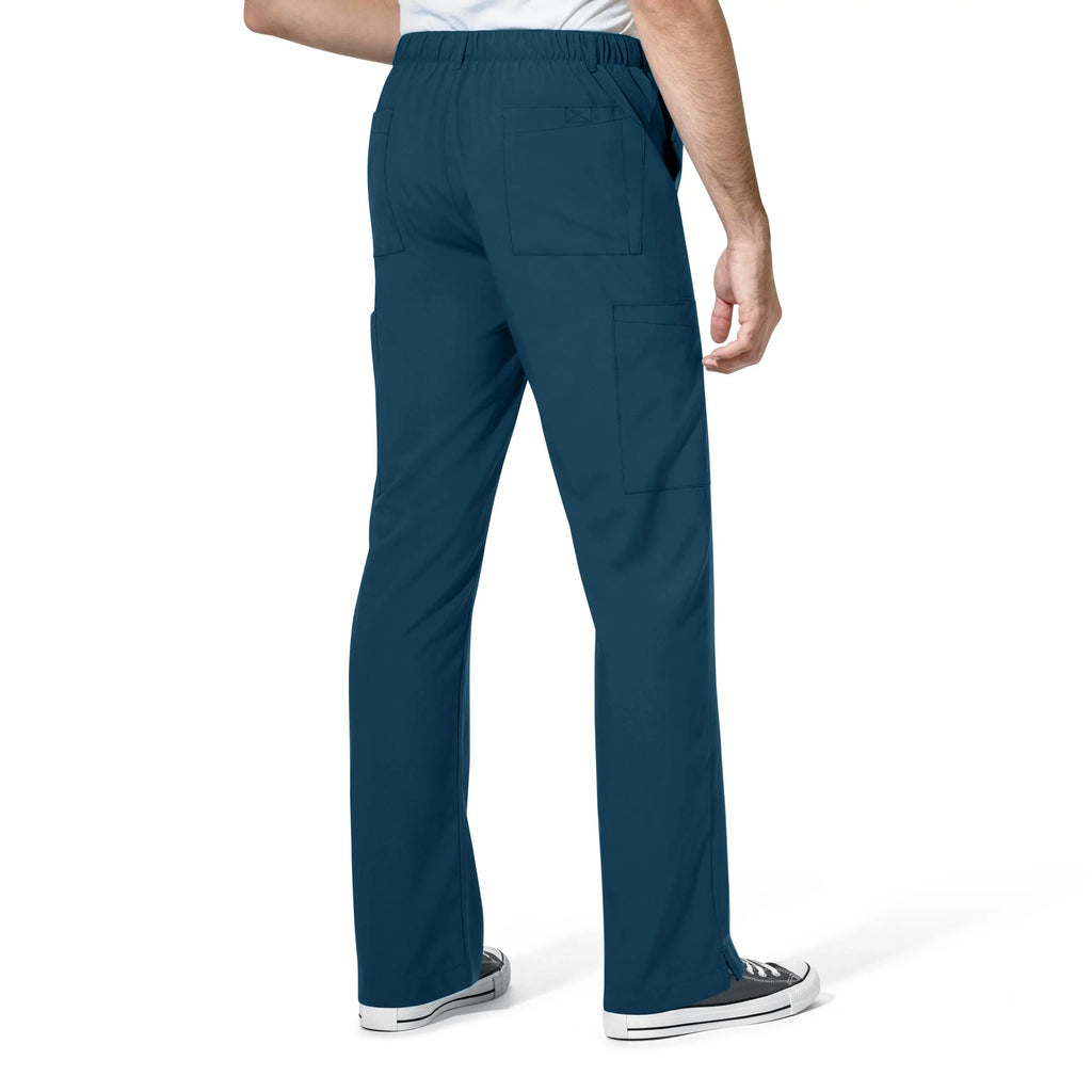 Wink Scrubs Men's Flat Front Cargo Scrub Pant Caribbean Blue | scrub-supply.com