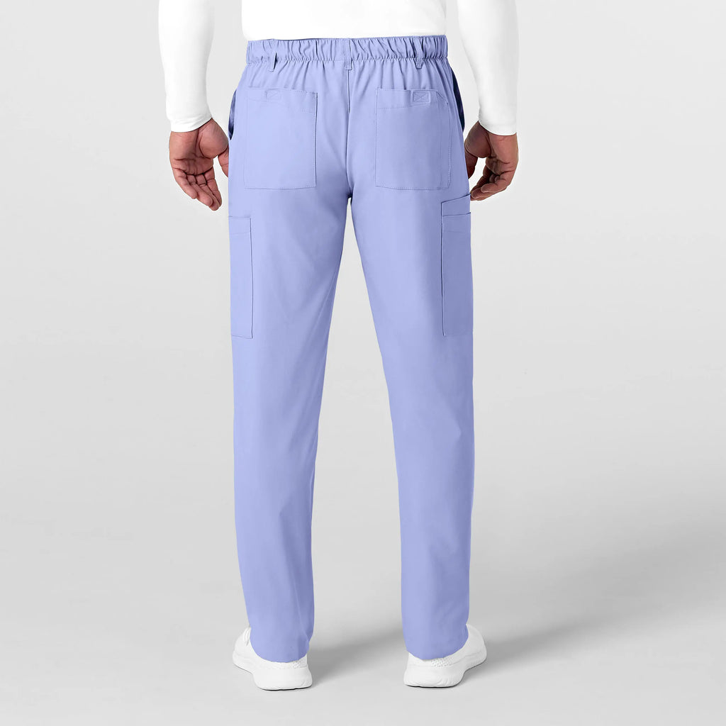 Wink Scrubs Men's Flat Front Cargo Scrub Pant Ceil Blue | scrub-supply.com