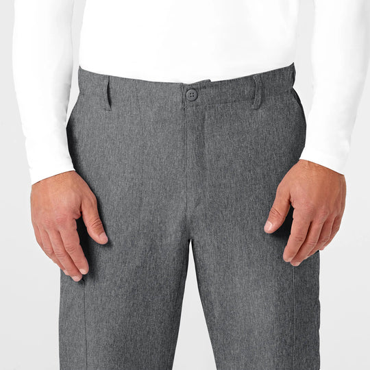 Wink Scrubs Men's Flat Front Cargo Scrub Pant Charcoal Heather | scrub-supply.com