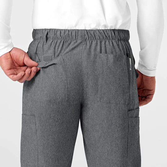 Wink Scrubs Men's Flat Front Cargo Scrub Pant Charcoal Heather | scrub-supply.com