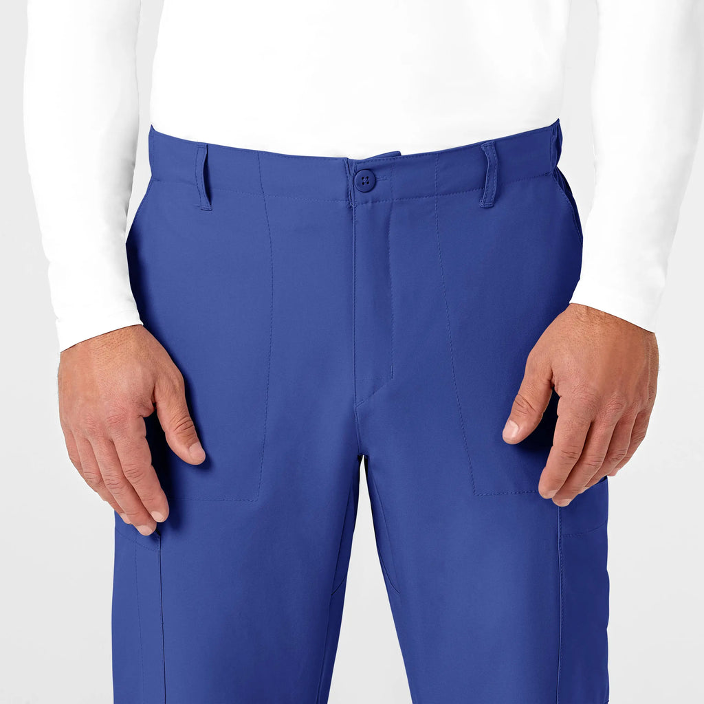 Wink Scrubs Men's Flat Front Cargo Scrub Pant Galaxy Blue | scrub-supply.com