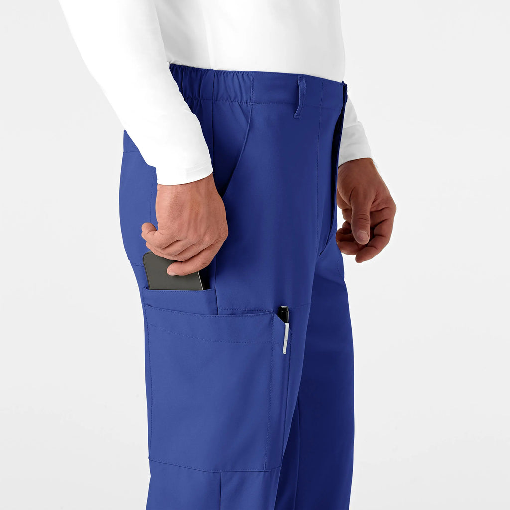 Wink Scrubs Men's Flat Front Cargo Scrub Pant Galaxy Blue | scrub-supply.com