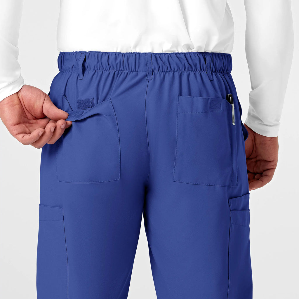 Wink Scrubs Men's Flat Front Cargo Scrub Pant Galaxy Blue | scrub-supply.com