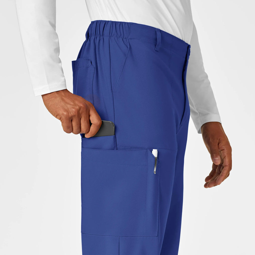 Wink Scrubs Men's Flat Front Cargo Scrub Pant Galaxy Blue | scrub-supply.com