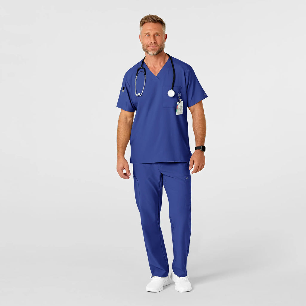 Wink Scrubs Men's Flat Front Cargo Scrub Pant Galaxy Blue | scrub-supply.com