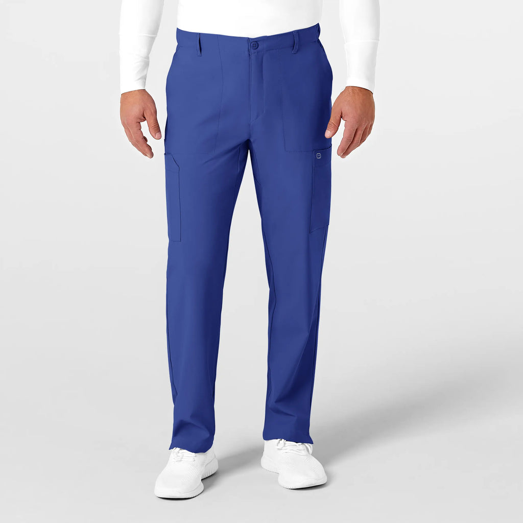 Wink Scrubs Men's Flat Front Cargo Scrub Pant Galaxy Blue | scrub-supply.com