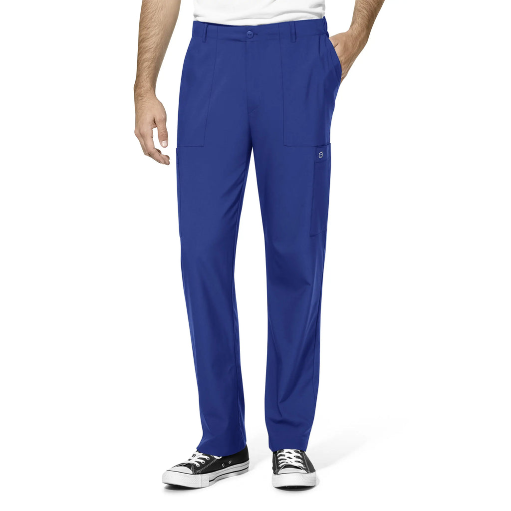 Wink Scrubs Men's Flat Front Cargo Scrub Pant Galaxy Blue | scrub-supply.com